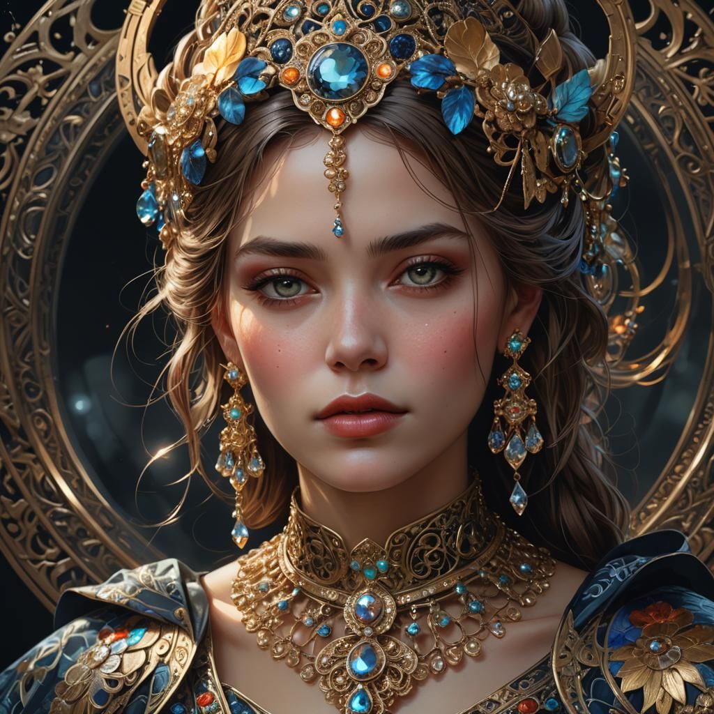 Hyperrealistic beautiful woman