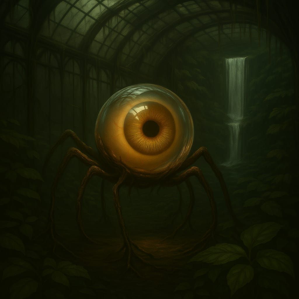 bubble speyeder in garden greenhouse