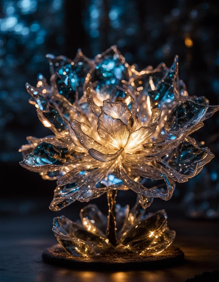 Glass Flower  by @Mangochango