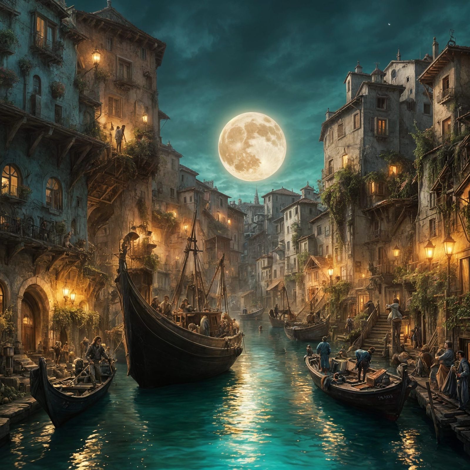 Bustling port  by @Maree