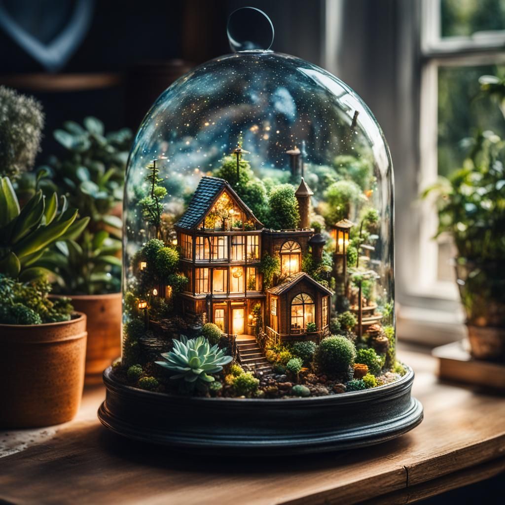 Miniature Human Terrarium  by @MilesofReptiles