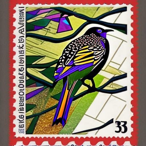 Bird stamp