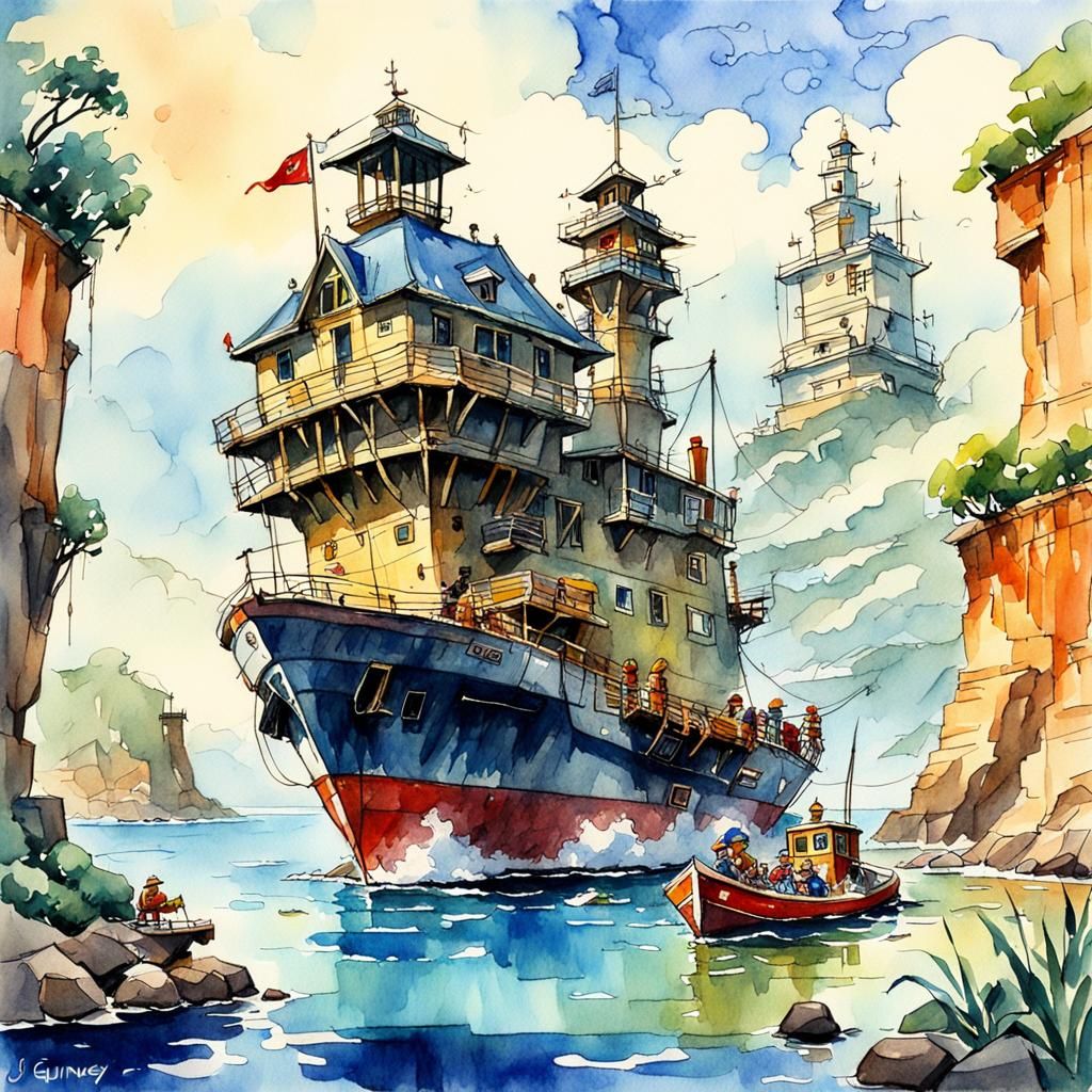 cartoon watercolor sketch illustration