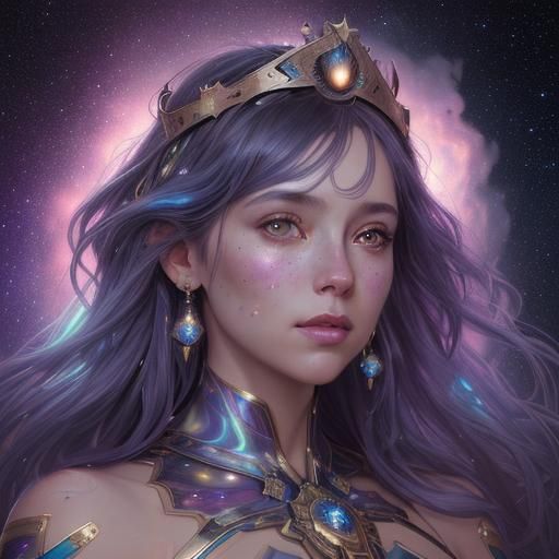 Cosmic queen - AI Generated Artwork - NightCafe Creator