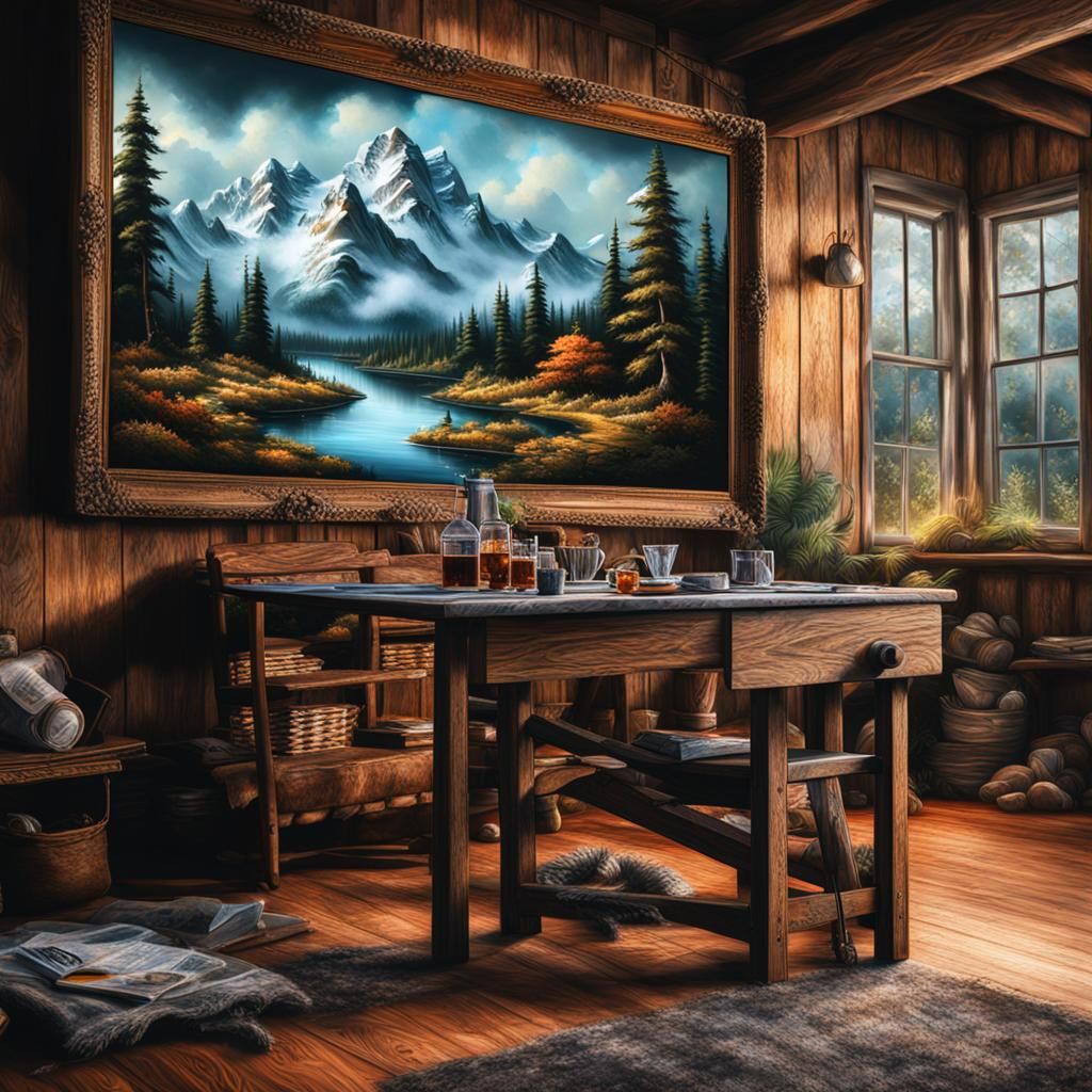 bob ross painting
