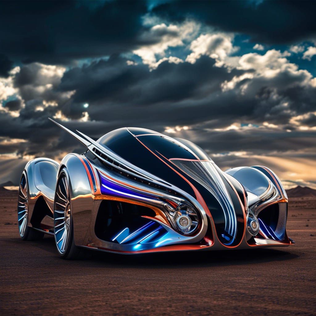 A futuristic car