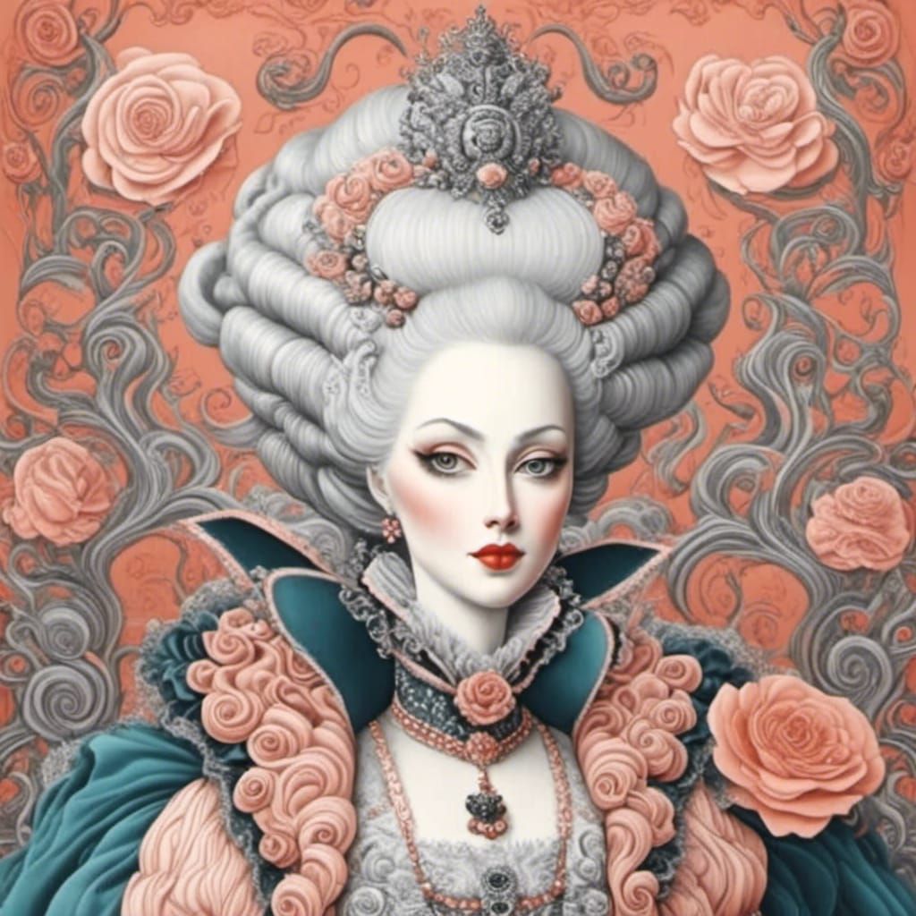 <lora:Cinnamon Swirls:1.0>  Marie Antoinette 
