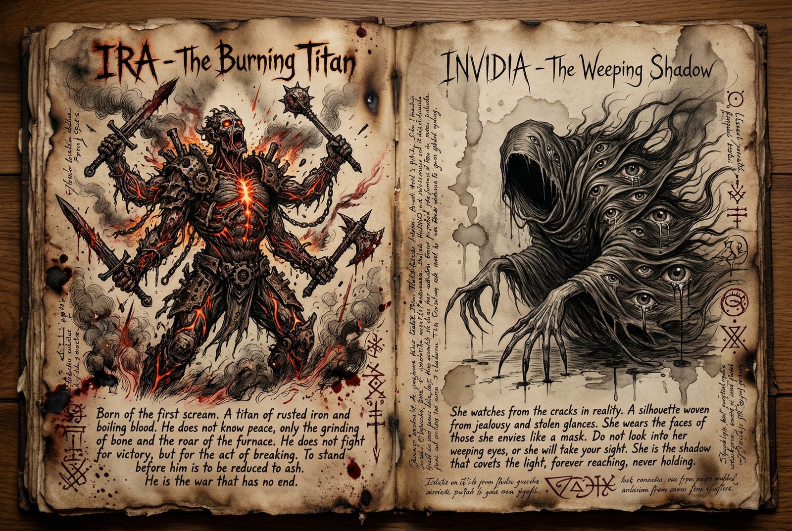 Pantheon of the Abyss: Primal Demons (Demon of Anger and Demon of Envy)