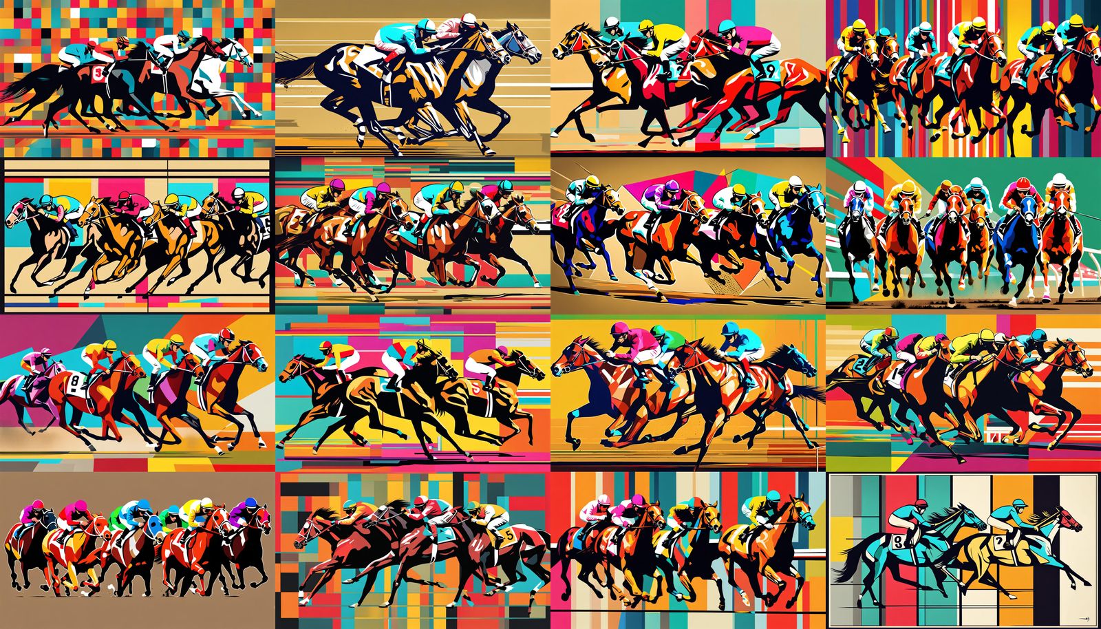 Horse racing photo finish