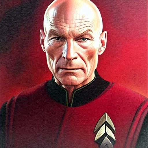 Captain Picard wounded 