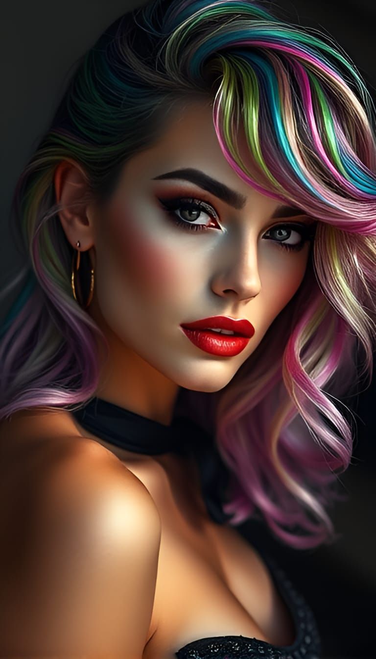 A high fashion model