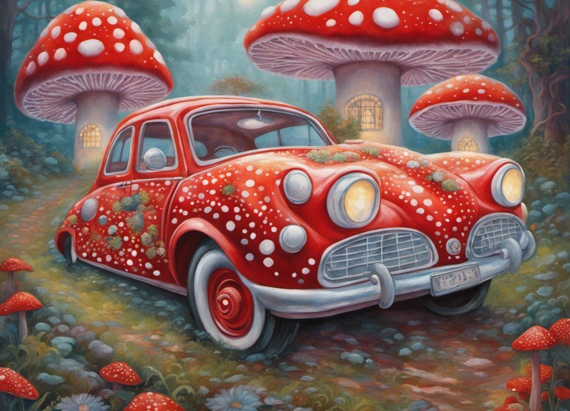 Amanita Muscaria car  by @Kaotara