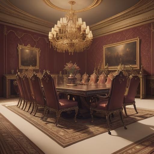 a royal dining room
