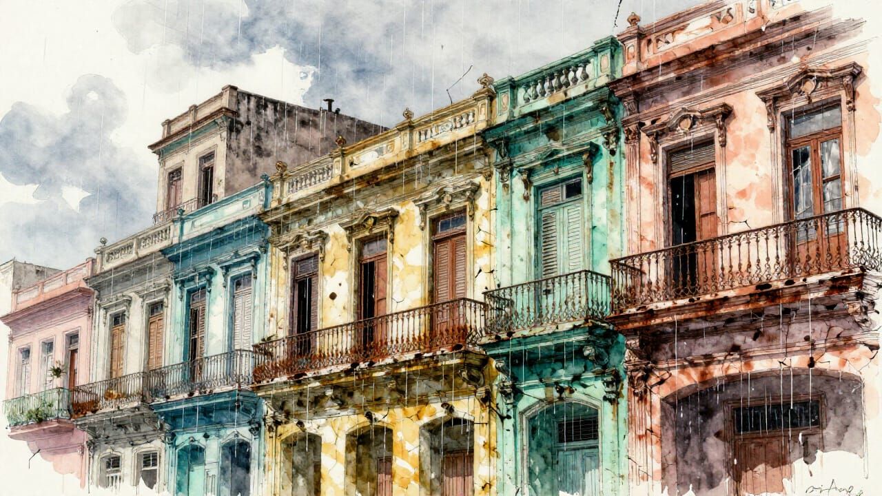 Havana balconies  by @mcshaggy
