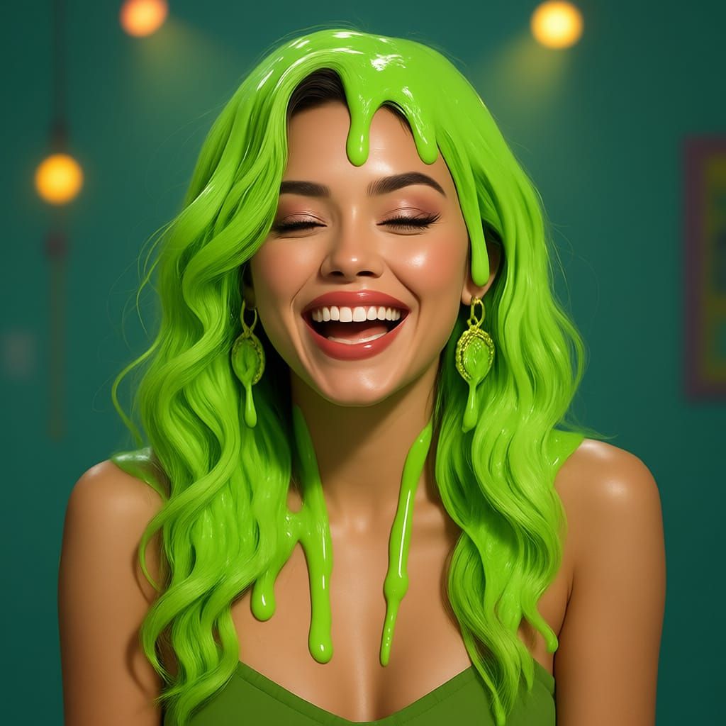 Whatever! Make her hair made of slime!