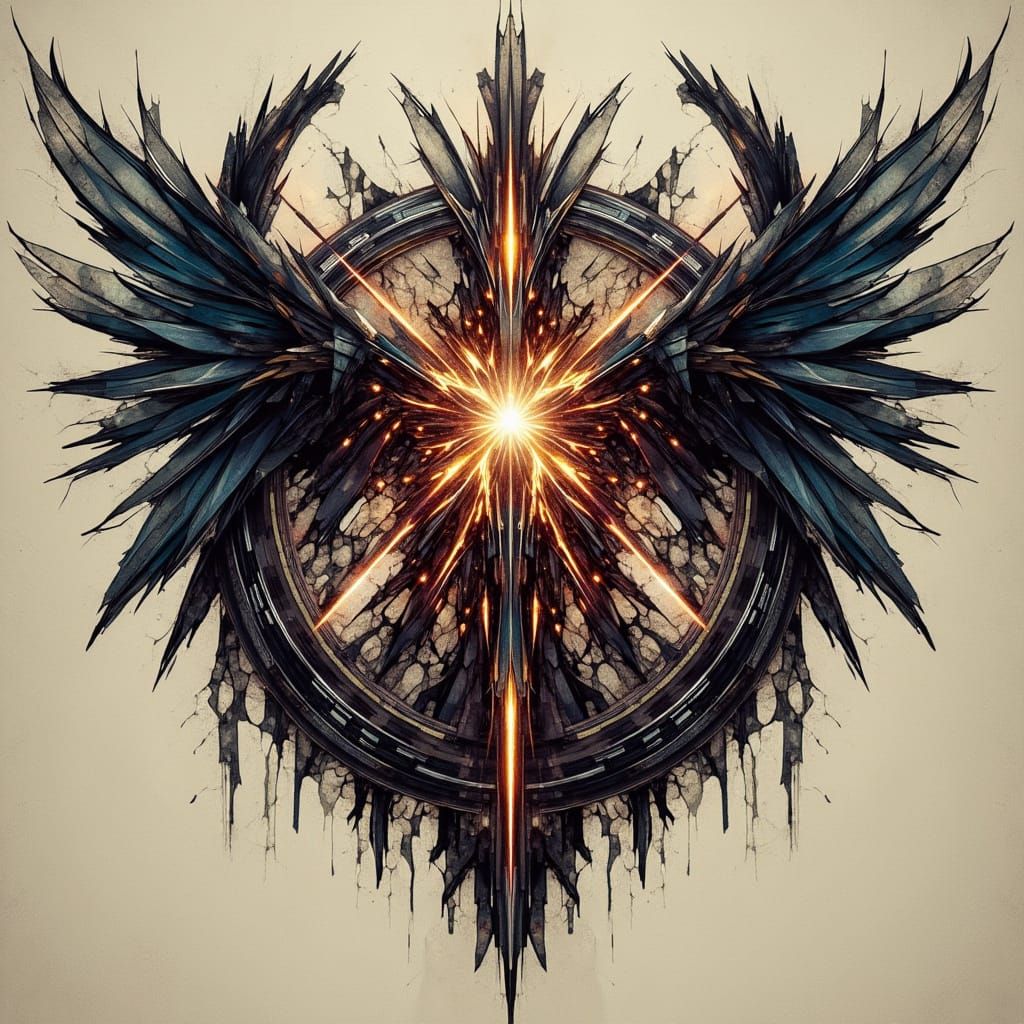 <lora:Ascension Protocol:0.5> Spanning across the center is an awesome logo of the text, ("Ascension Protocol"), in the style of Ascension P...