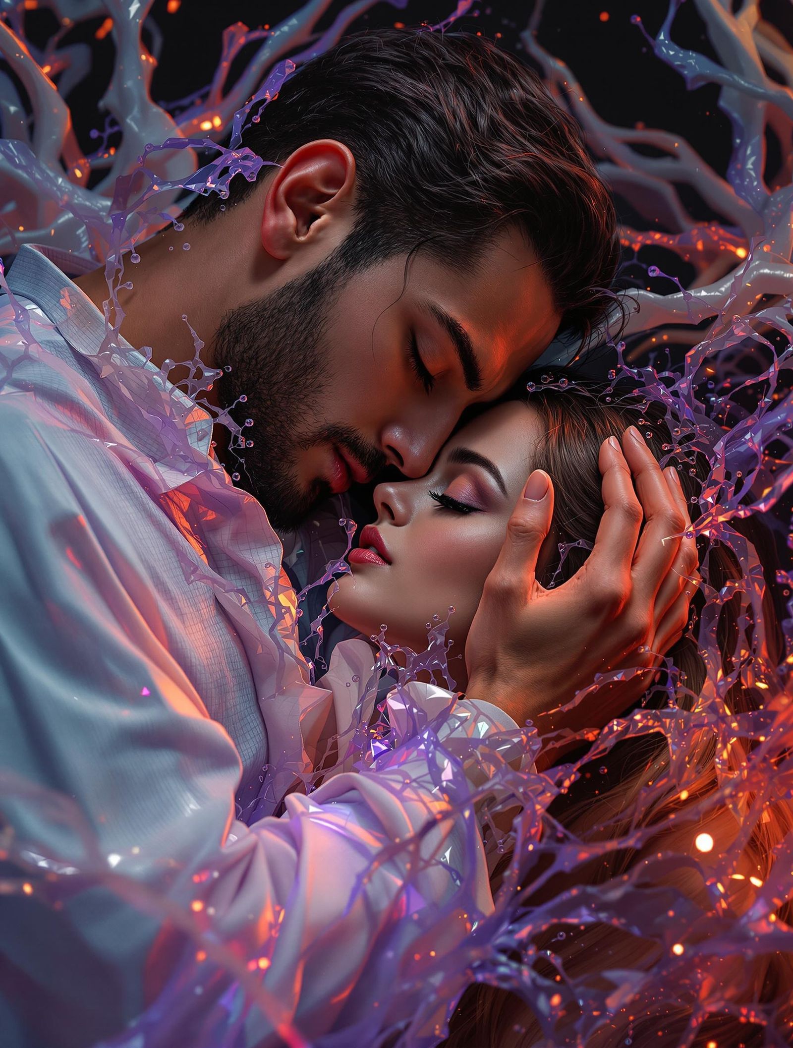 Find yourself helpless in her arms