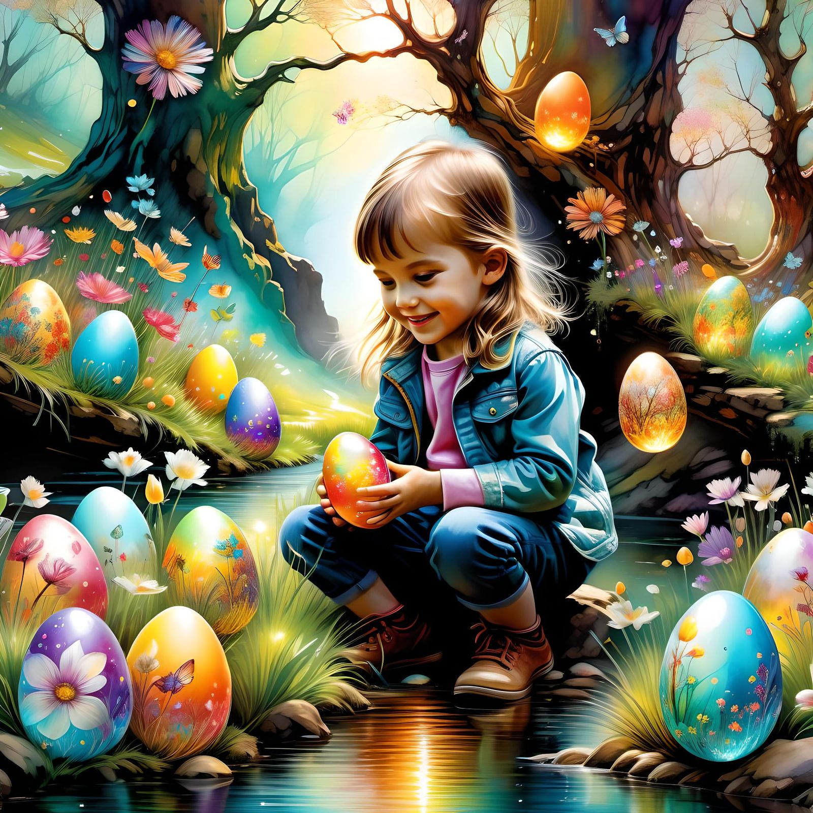 Egg hunt  by @EveCrowe