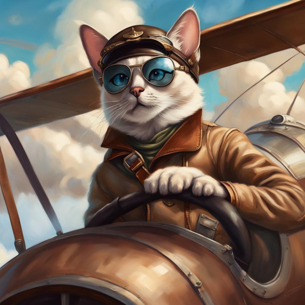 professional fantasy digital painting of a Siamese cat chara...