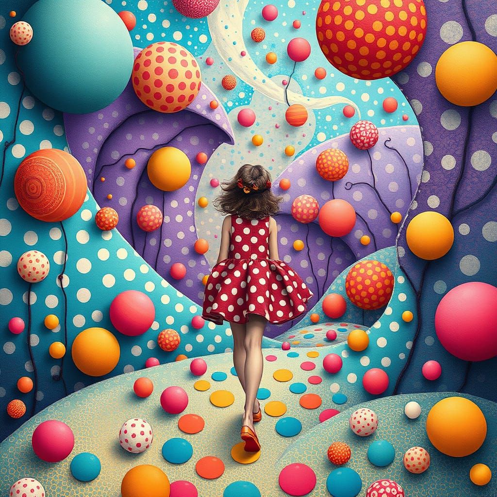Whimsical Polka Dots   by @Lady Anne