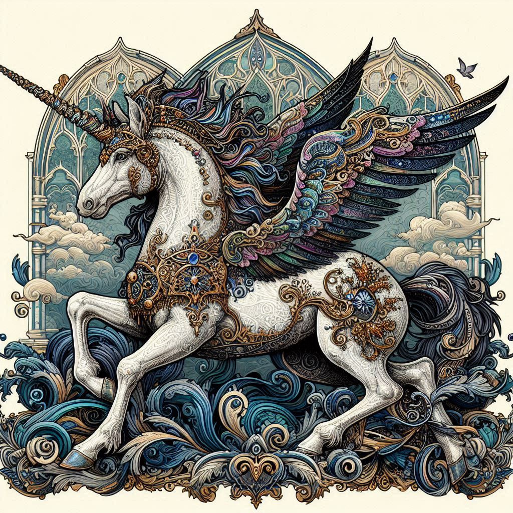 Anglo Gothic Unicorn