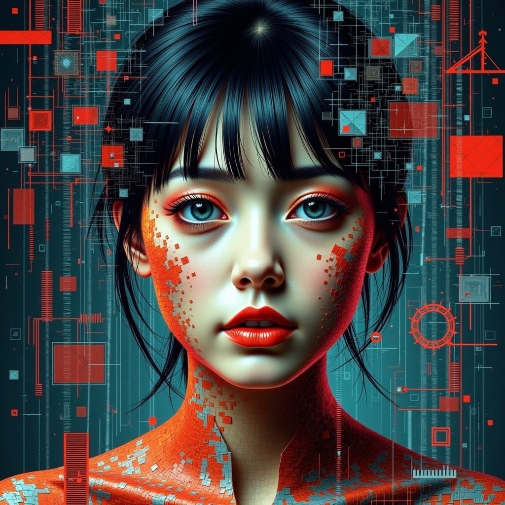 <lora:Ghost in the machine:1.0> 