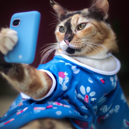 Cat taking a selfie. Cross eyed and everything.  by @BitsyBoop9