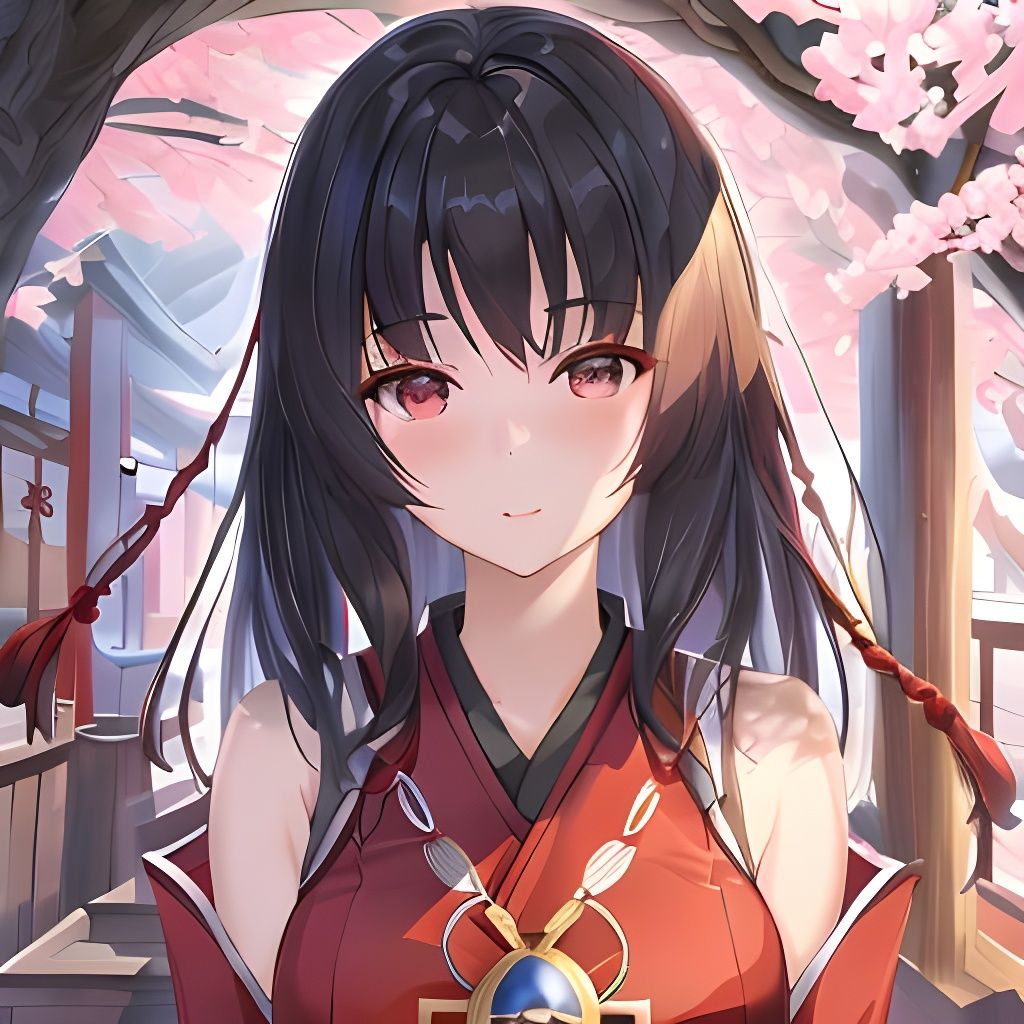 Shrine Miko - AI Generated Artwork - NightCafe Creator