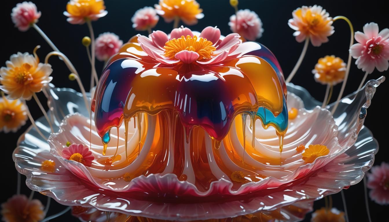 Jelly Melting Cake  by @The Leycer