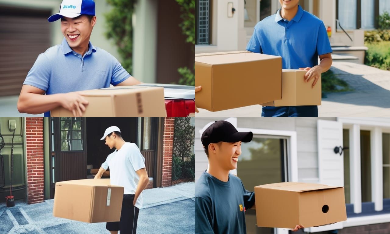 a deliveryman who delivers happiness
