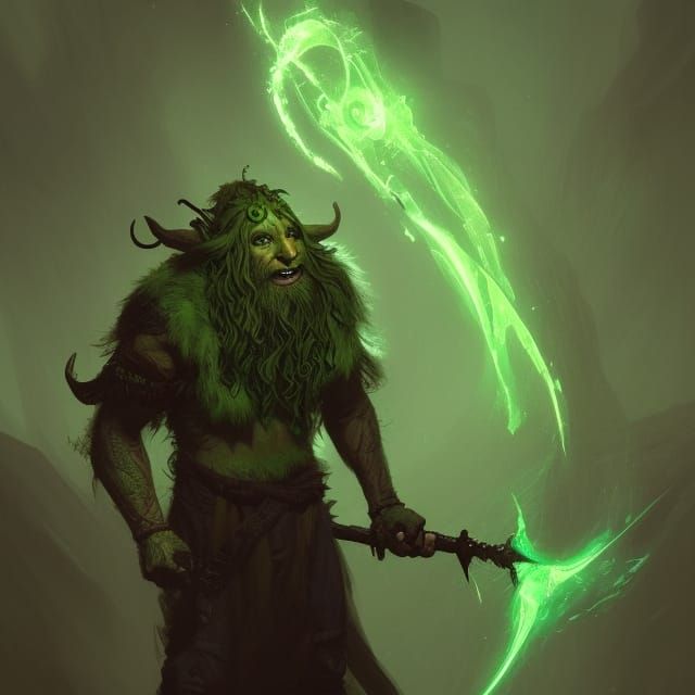 Male Firbolg Dark Druid Shaman. - AI Generated Artwork - NightCafe Creator