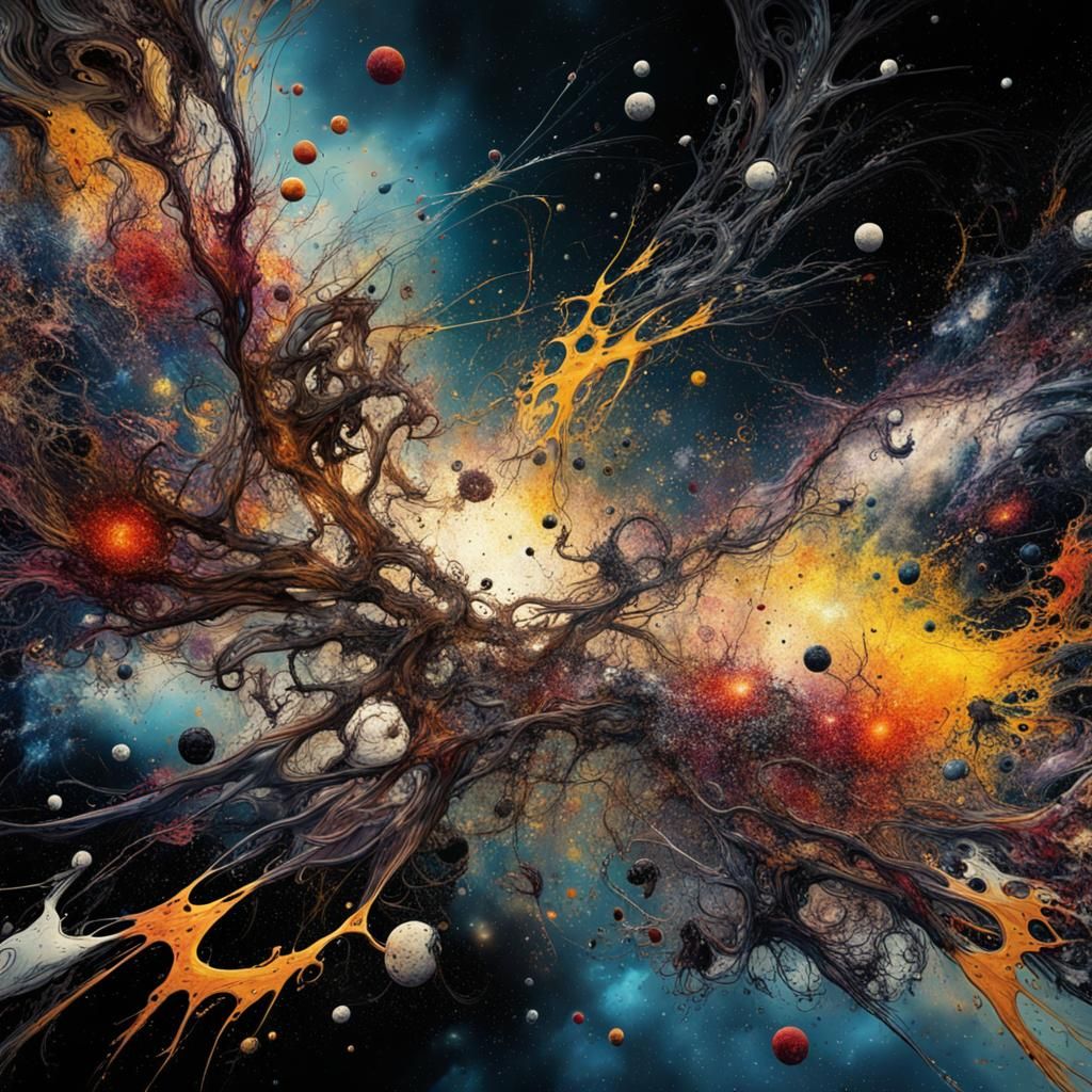 a universe of art  by @Crasherball