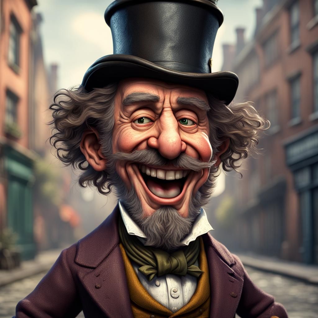 Dickensian Top Hat AI Generated Artwork NightCafe Creator