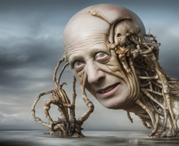 Surreal Devouring Dreamscape in Hyperrealistic Style