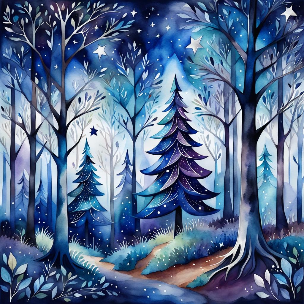 Evening forest
