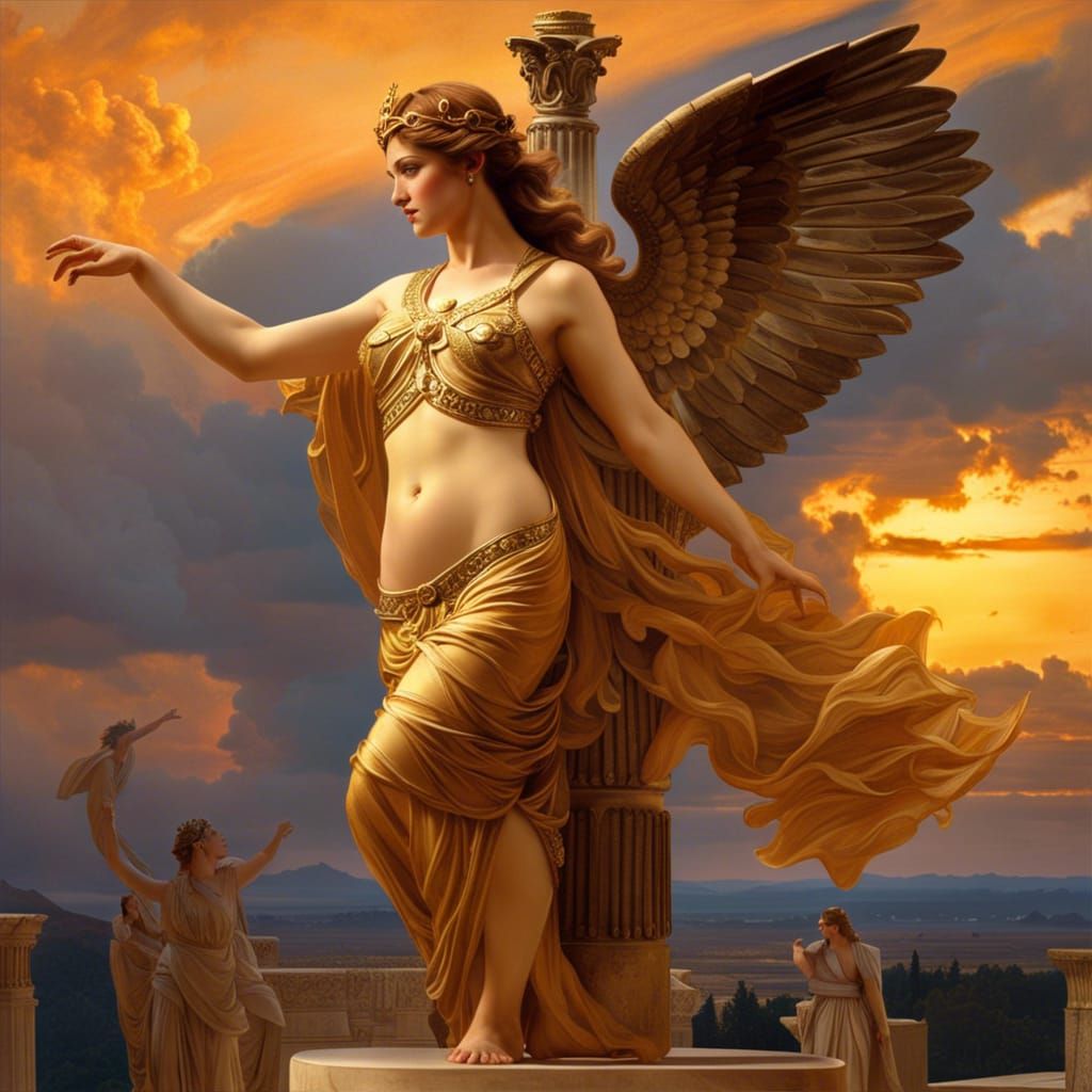 Hellenistic muse ai generated artwork nightcafe creator