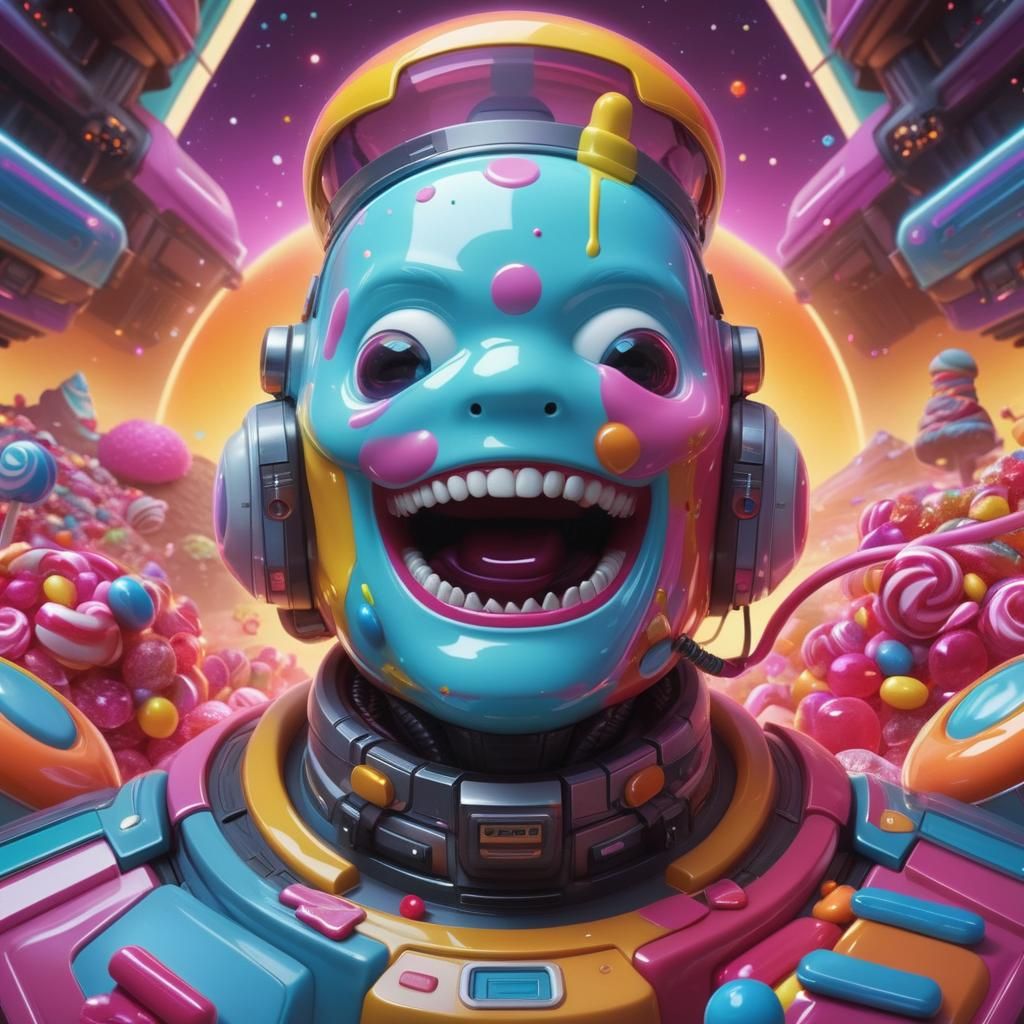 Scene from a scifi movie called "I have no mouth, and I must...