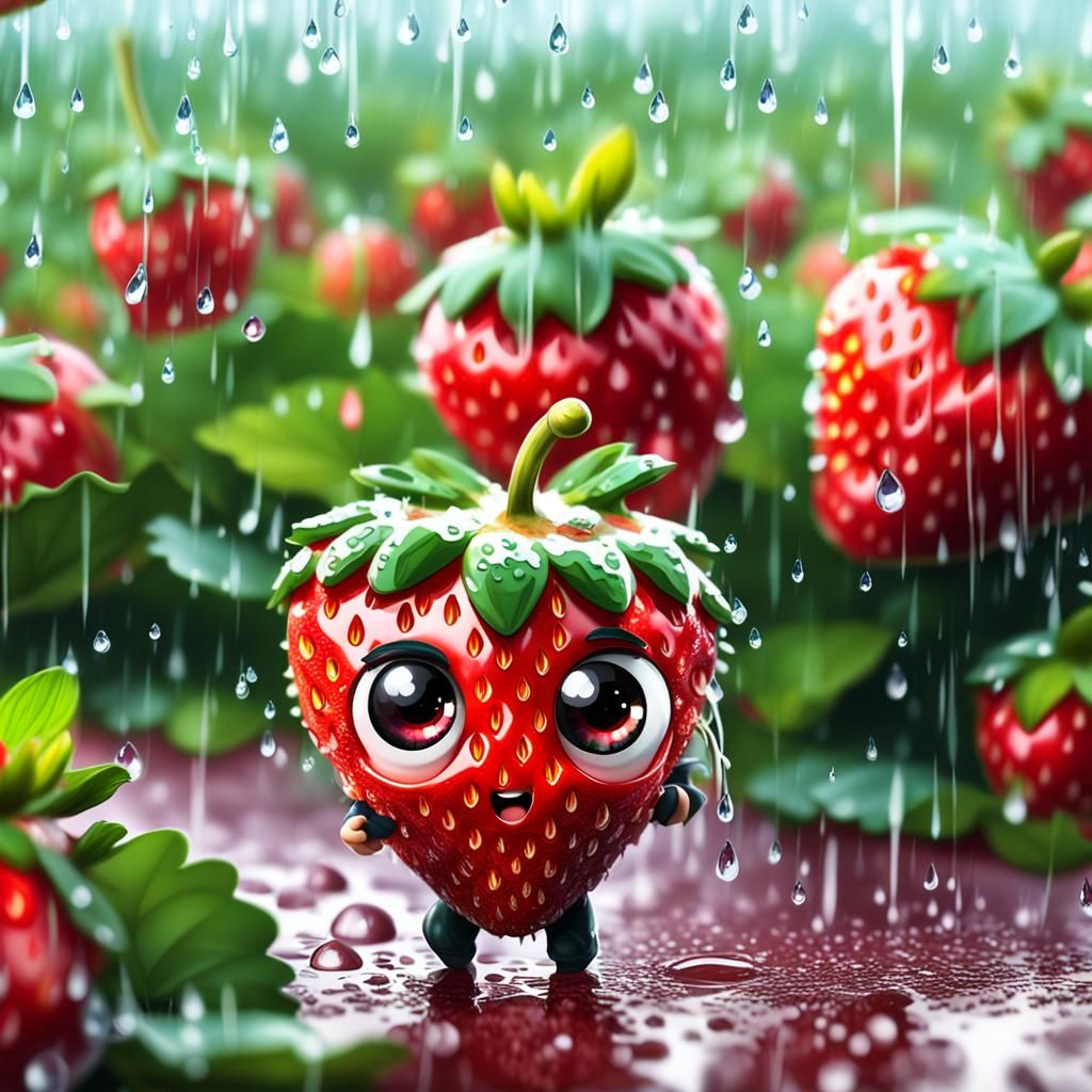 Être une fraise libérée,tu sais,  c’est pas si facile   by @Raphaelle