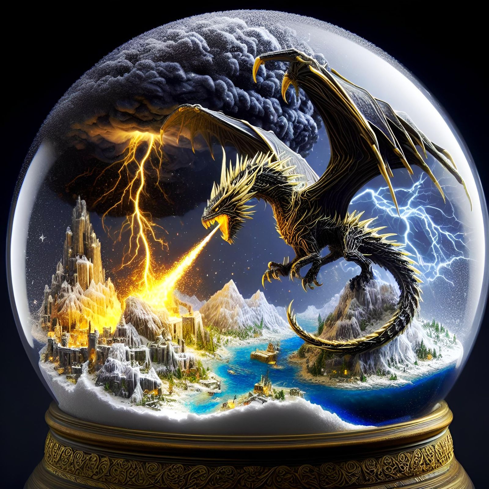 The Dragon Inside The Globe