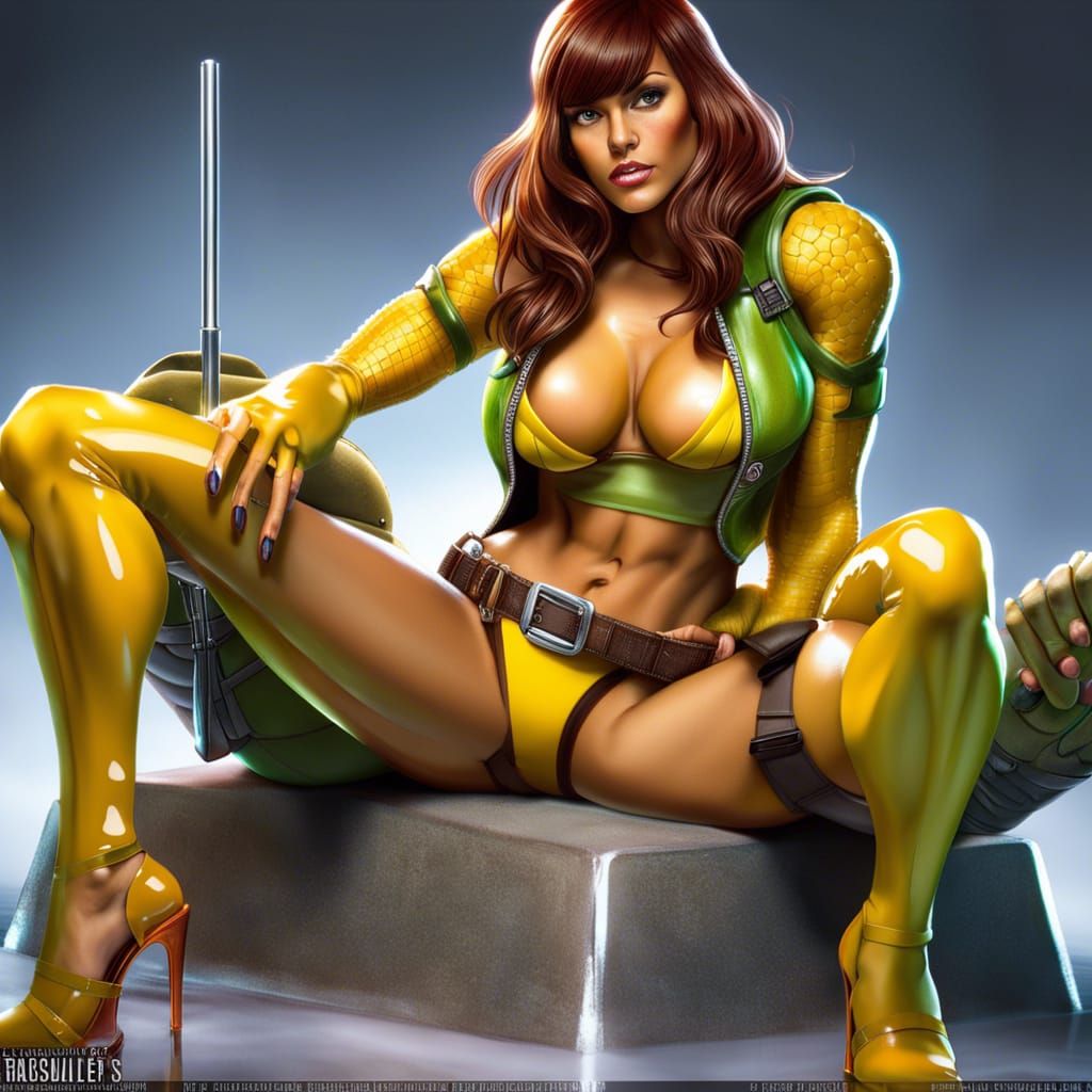 modelshoot april o'neil from teenage mutant turtles