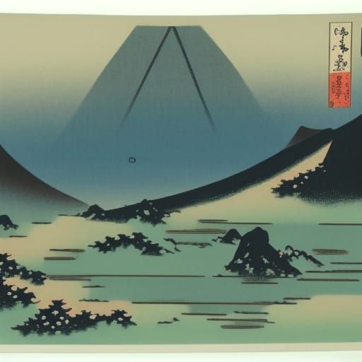 hazy mountain