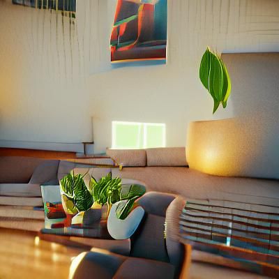 Mid century living room