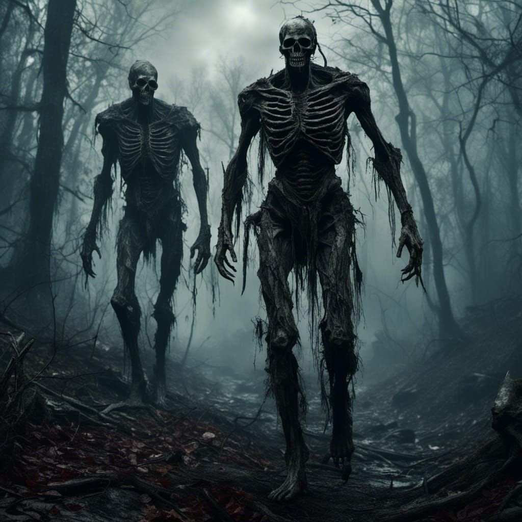 <lora:Macabre:1.0> <lora:Grim:1.0> Ghostly wraiths walking a haunted landscape of dreams
Horror Story, Insanely detailed, mist, smoke and sp...