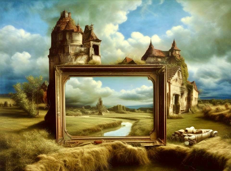 Reflections on the old farm