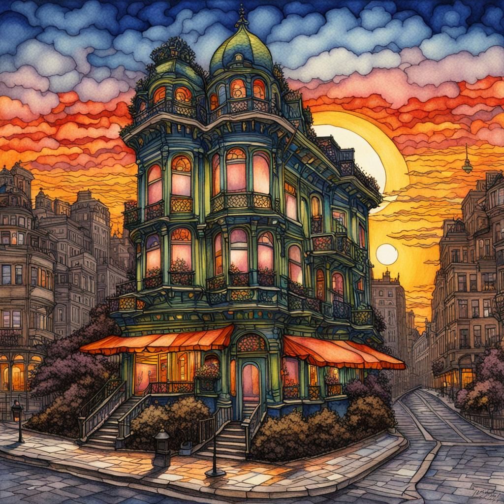 Corner mansion