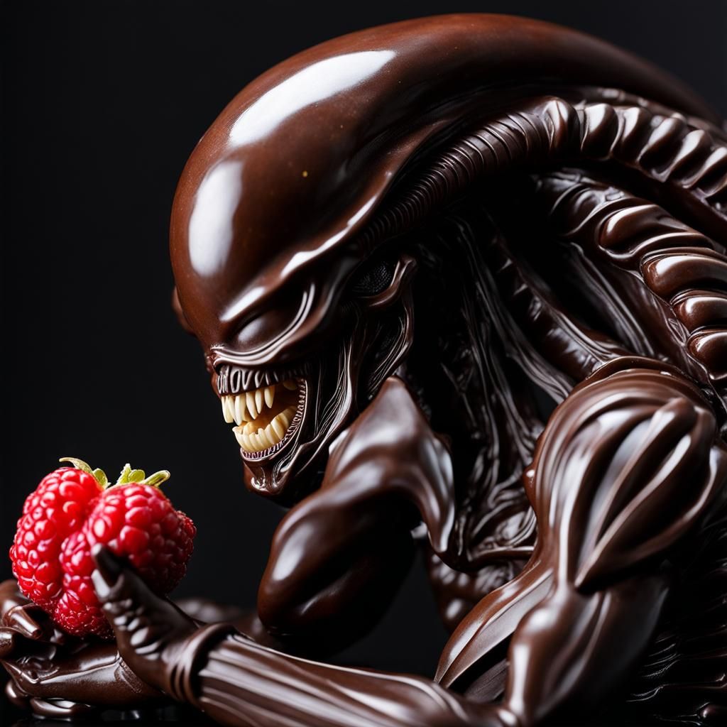 Fascinating photography of a Masterful Chocolate sculpture o...