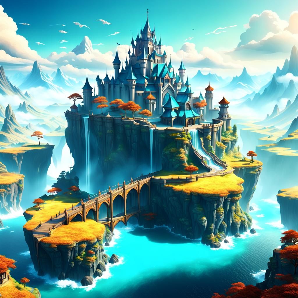 Epic over the top fantasy design of the the most beautiful f...