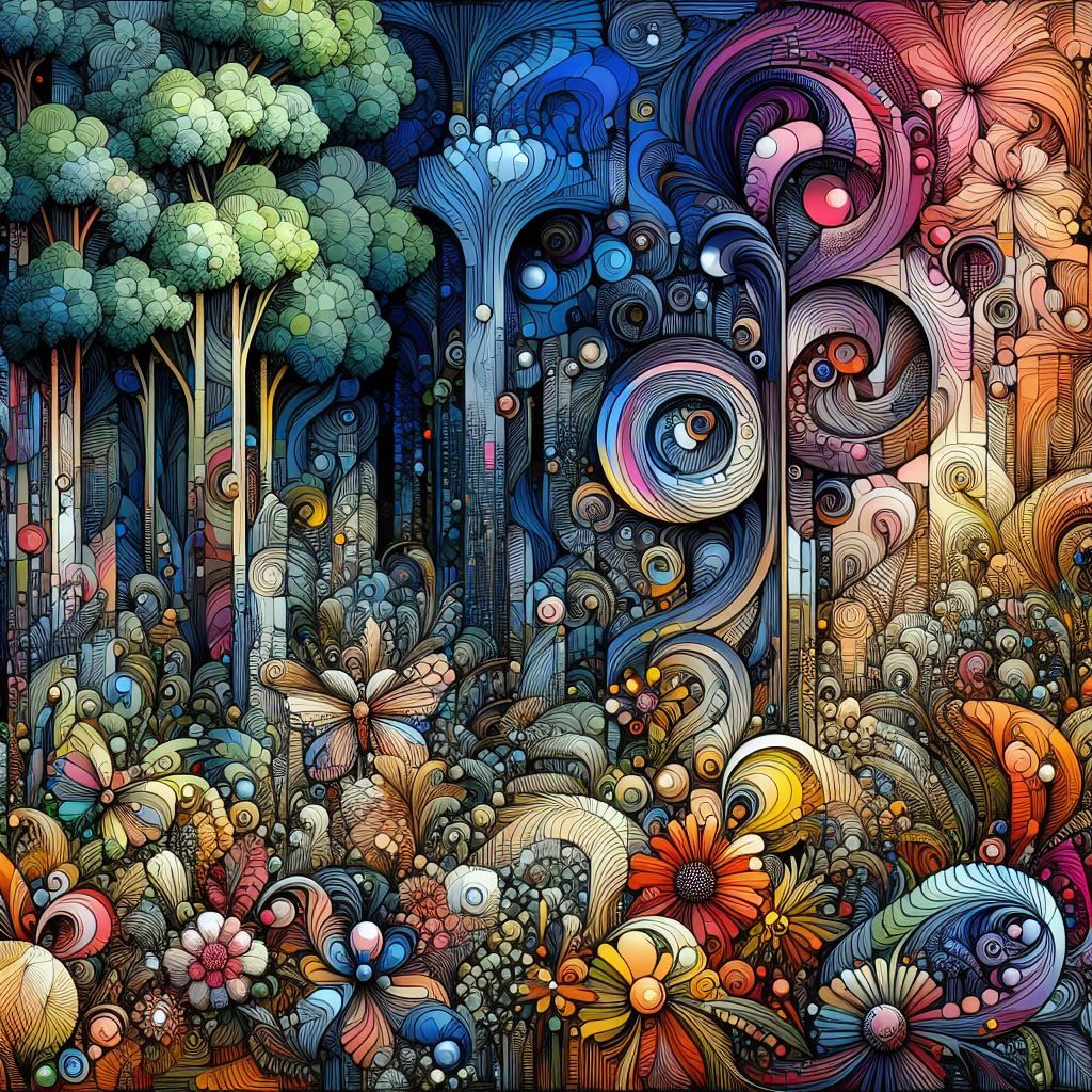 Trippy Forrest and city