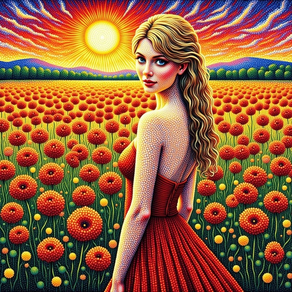 <lora:Pointillist Art Flux:1.0> 