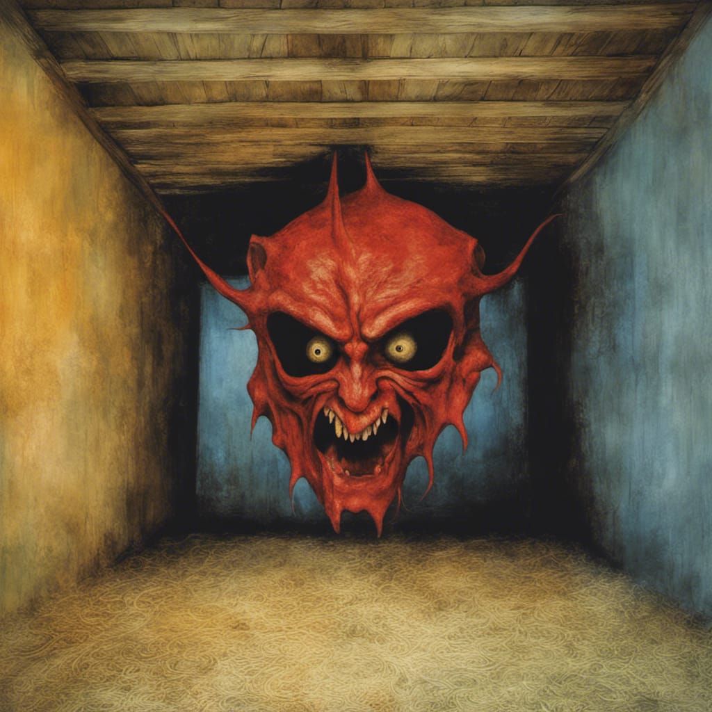 Devil Looks Into The Barn